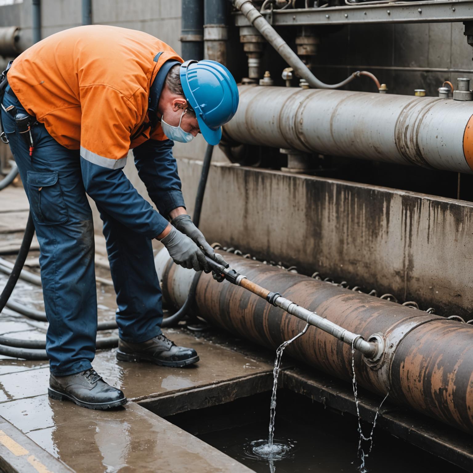 Professional drain cleaning service