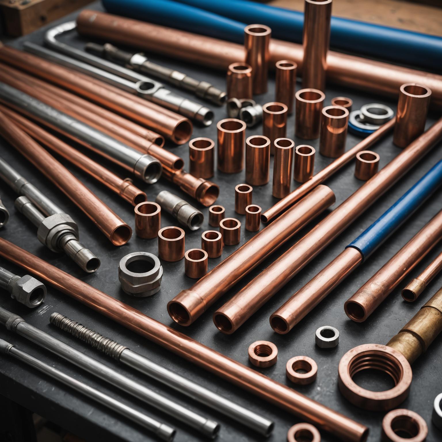Plumbing tools and pipes