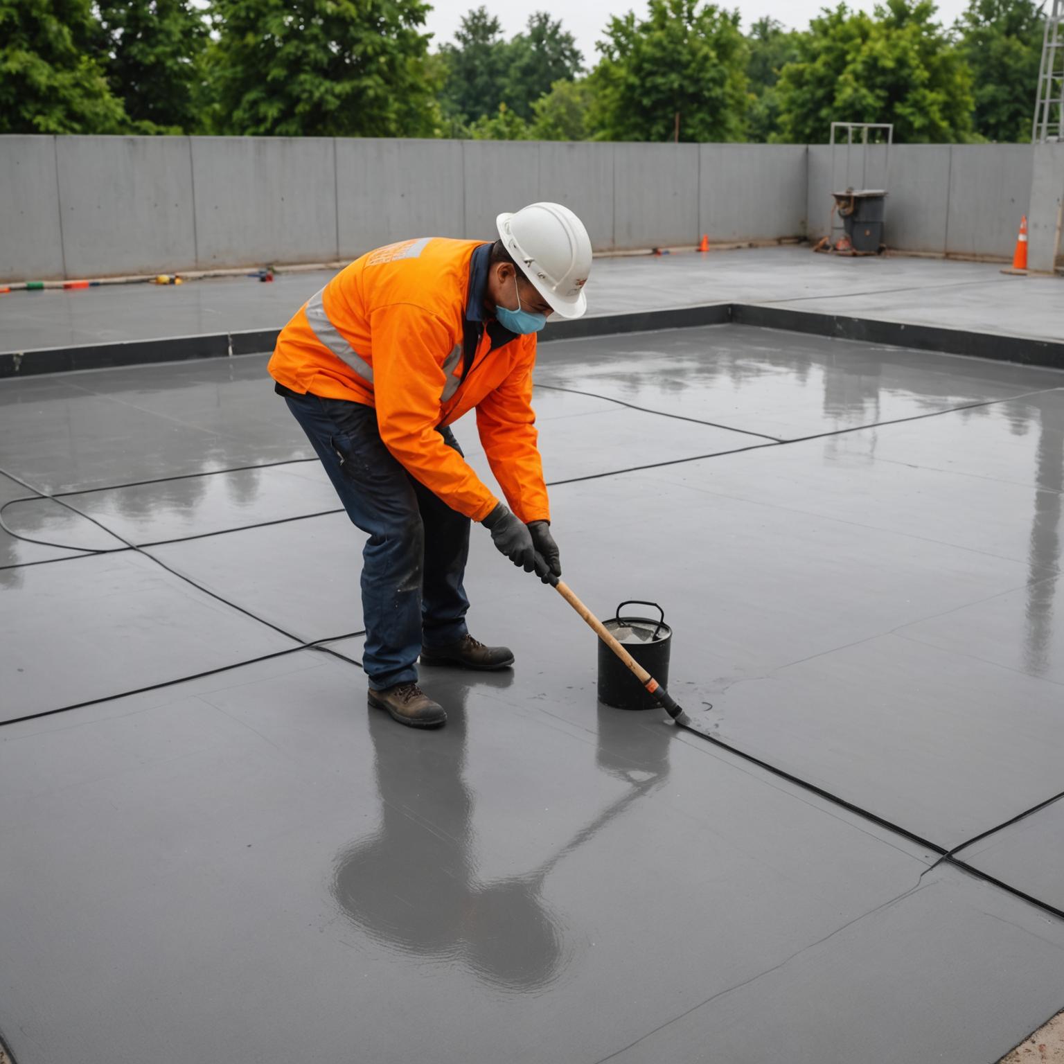 Waterproofing membrane application